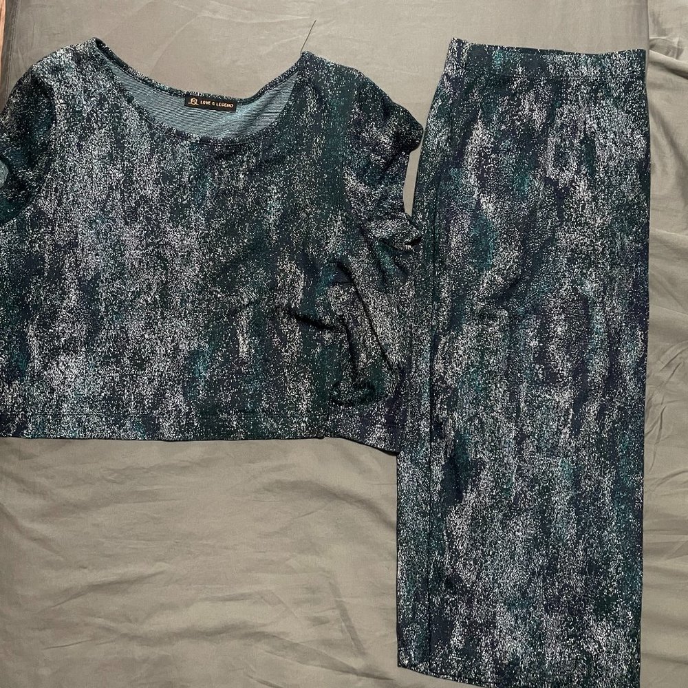 Addition Elle - Love & Legend Crop Tee & Skirt Set